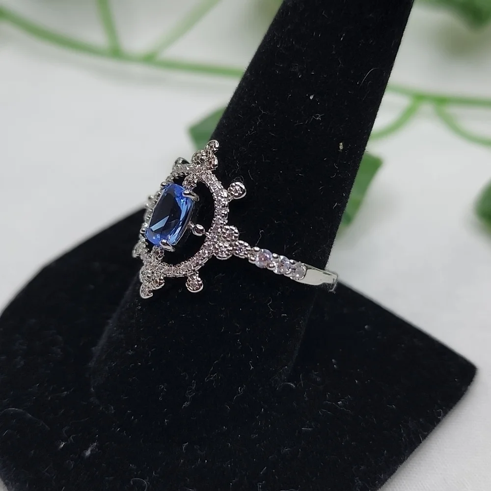 ART DECO SAPPHIRE RING - Picture 4 of 8